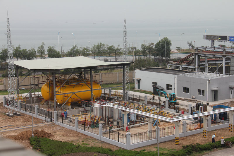 Panoramic view of ammonia area of Huadian Qingdao Power Plant